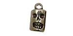 Green Girl Pewter Fandango Skull 12x22mm