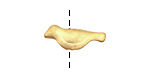 Ezel Findings Gold (plated) Double Sided Chubby Bird 8x20mm