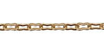 Satin Hamilton Gold (plated) Etched Peanut Chain
