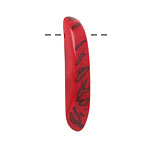 Tagua Nut Red Splinter (top-drilled) 6-8x38-48mm