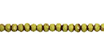 Czech Glass Mustard Seed Fire Polished Rondelle 3x5mm