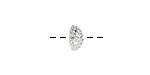 Nunn Design Sterling Silver (plated) Urchin Bead Cap 5x12mm