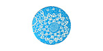 Lillypilly Turquoise Dahlia Anodized Aluminum Disc 19mm, 24 gauge