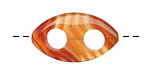 Carnelian (natural) Drilled Horse Eye 28-30x15-17mm