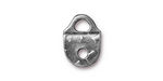 TierraCast Antique Pewter (plated) Rock & Roll Strap Tip 16x12mm