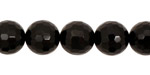 Black Onyx Faceted Round 12mm