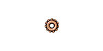 TierraCast Antique Copper (plated) 7mm Beaded Bead Aligner 4mm Peg 4x7mm