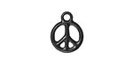 TierraCast Gunmetal Small Peace Charm 12x16mm