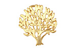 Ezel Findings Gold (plated) Summer Tree Pendant 25x27mm