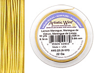 Artistic Wire Silver Plated Lemon Meringue 22 gauge, 10 yards