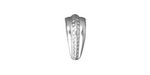 TierraCast Rhodium (plated) Large Hammertone Pinch Bail 7x14mm