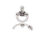 TierraCast Antique Silver (plated) 3-Leaf Toggle Clasp 18x14mm, 21 bar
