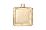 TierraCast Gold (plated) Large Square Frame Drop 21x25mm