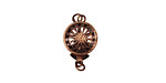 Antique Copper (plated) Filigree Box Clasp 17x10mm