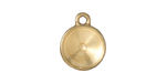 TierraCast Gold (plated) 12mm Round Drop Frame 14x18mm