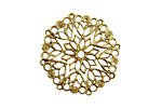 Stampt Antique Gold (plated) Poinsettia Filigree 28mm