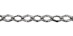 Silver (plated) Diamond Chain