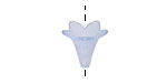Lucite Glacier 5 Petal Bellflower 23x22mm