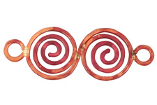 Patricia Healey Copper Double Spiral Link 72x26mm