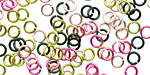 Rose Garden Mix Enameled Copper Round Jump Ring 4.5mm, 20 gauge