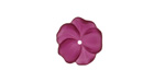 Matte Dark Amethyst Lucite Buttercup Flower 4x14mm