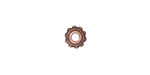 TierraCast Antique Copper (plated) Large Hole Beaded Bead Cap 3x7mm