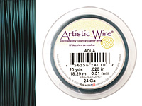 Artistic Wire Aqua 18 gauge, 10 yards