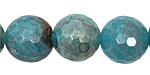 Blue Haze Fire Agate Faceted Round 16mm