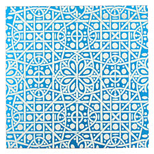 Lillypilly Turquoise Cross Stitch Anodized Aluminum Sheet 3"x3", 24 gauge