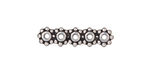 TierraCast Antique Silver (plated) 5-Hole 6mm Heishi Bar 6x25mm