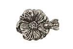 Green Girl Pewter Bee & Flower Clasp 23x30mm