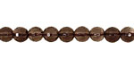 Smoky Quartz Faceted Round 6mm
