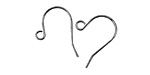 Gunmetal Plain Ear Wire w/ Loop