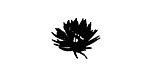 Torn Flower Mini Rubber Stamp 14x17mm
