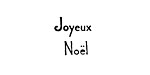 Joyeux Noel Mini Rubber Stamp 15mm