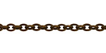 Vintaj Natural Brass Petite Etched Oval Cable Chain