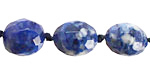 Lapis Faceted Nugget 11-14x11-13mm