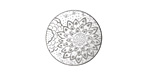 Lillypilly Silver Dahlia Anodized Aluminum Disc 19mm, 22 gauge