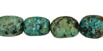 African Turquoise Tumbled Nugget 15-17x11-14mm