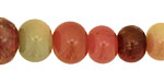 Rainbow Soocho Jade Graduated Rondelle 7x9-15x19mm