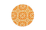 Lillypilly Orange Baroque Anodized Aluminum Disc 25mm, 24 gauge