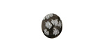 Snowflake Obsidian Oval Cabochon 10x12mm