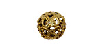 Stampt Antique Gold (plated) Filigree Ball 14mm
