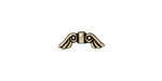 TierraCast Antique Brass (plated) Small Angel Wings 5x14mm