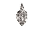 Nunn Design Antique Silver (plated) Herald Medallion 13x27mm