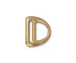 TierraCast Gold (plated) Slotted D Ring 17x20mm