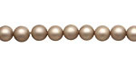 Champagne (matte) Shell Pearl Round 6mm