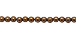 Chocolate Shell Pearl Round 4mm