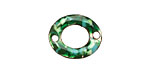 C-Koop Enameled Metal Green Mix Small Oval Link 18-20x15-16mm