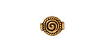TierraCast Antique Gold (plated) Fancy Spiral Bead 12x9mm